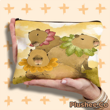 Capybara Designed Zipper Bags