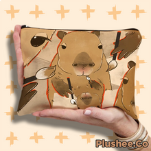Capybara Designed Zipper Bags