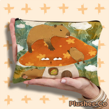 Capybara Designed Zipper Bags