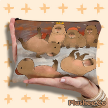 Capybara Designed Zipper Bags