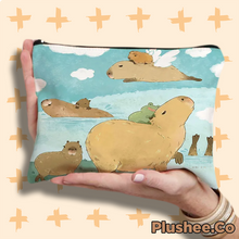 Capybara Designed Zipper Bags
