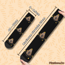 'Orange Floating Bara' Socks