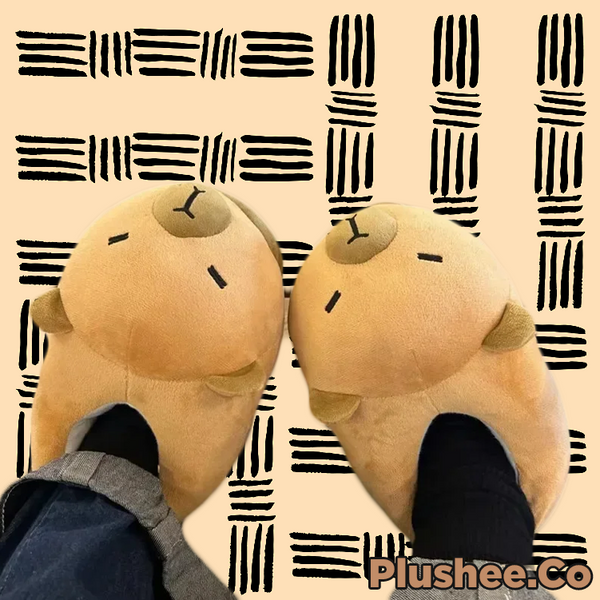 Capybara "Calm Bara" Slippers