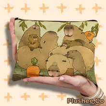 Capybara Designed Zipper Bags