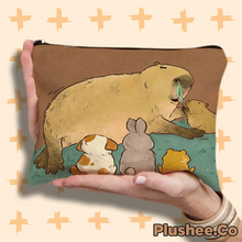 Capybara Designed Zipper Bags
