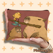 Capybara Designed Zipper Bags