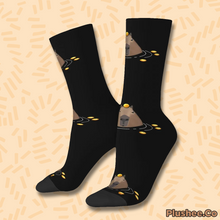 'Orange Floating Bara' Socks